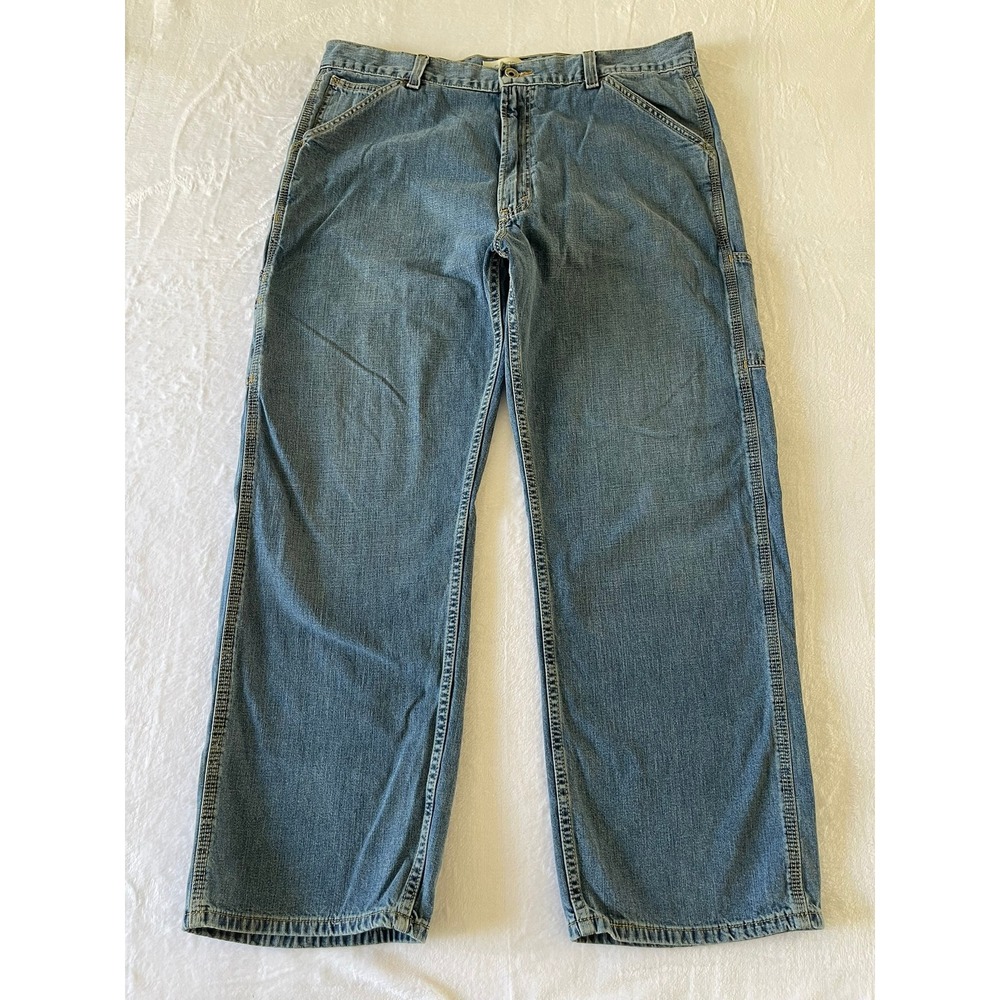 Levis Carpenter Jeans Mens 38x30 Blue Denim Loose Straight Workwear Pants 2000s